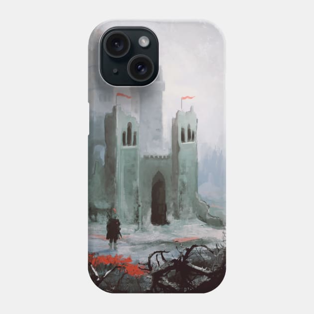 Castle in the Snow Phone Case by AidanJWar