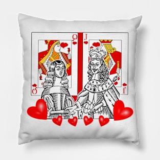 Love Game - King and Queen of Hearts Pillow