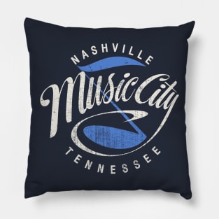 Nashville Music City USA Vintage Pillow