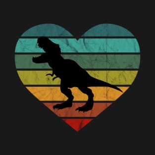 I Love T-rex Heart Dino Kids Dinosaur T-Shirt