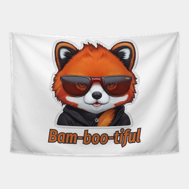 Bam-boo-tiful - Red Panda Tapestry by Thompson Prints