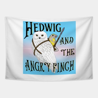 Hedwig and the angry Finch Tapestry