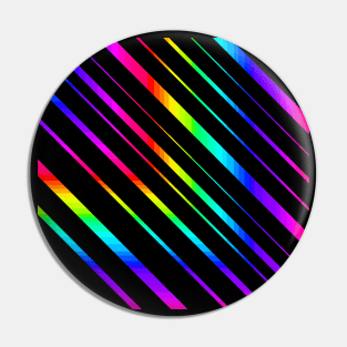 Rainbow stripes Pin