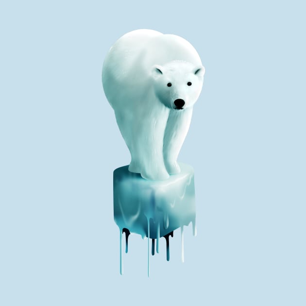 Polar Bear Melting by asitha