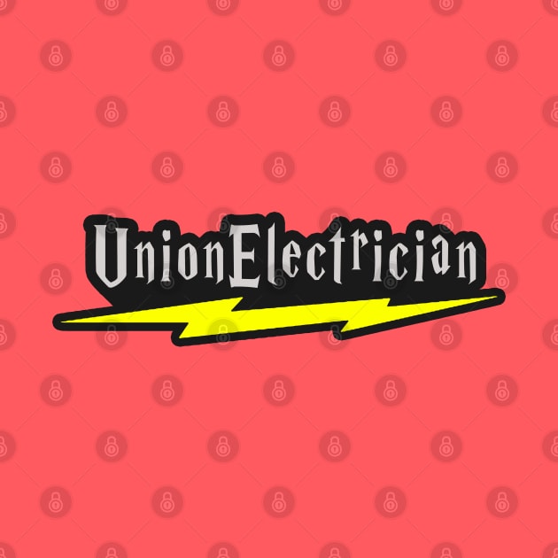 Union Electrician Wizard by  The best hard hat stickers 