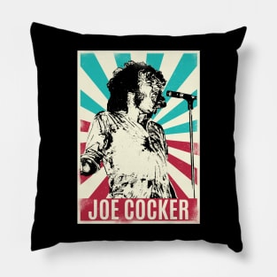 Vintage Retro Joe COCKER Pillow