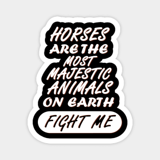 Horses Majestic Stallion Mare Girl Magnet