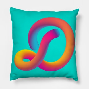 Curly D Pillow