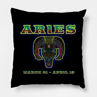 Aries 1b Black Pillow