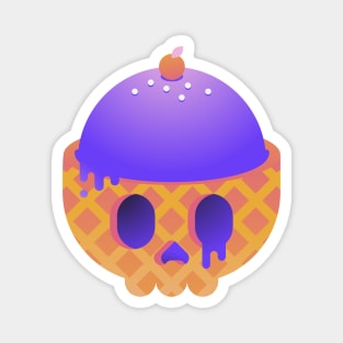 Ice Cream Skull Magnet