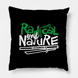 Cool 90's Hiphop Rap Music Radical Logo Ninja Parody Pillow