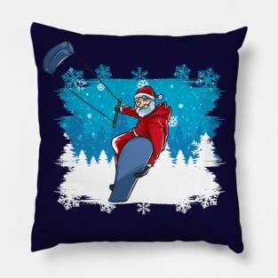 Santa Claus Snow Kite Christmas Sports Pillow