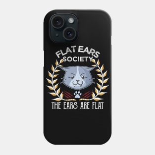 The Flat Ear Society Angry Cat Funny Meme Phone Case