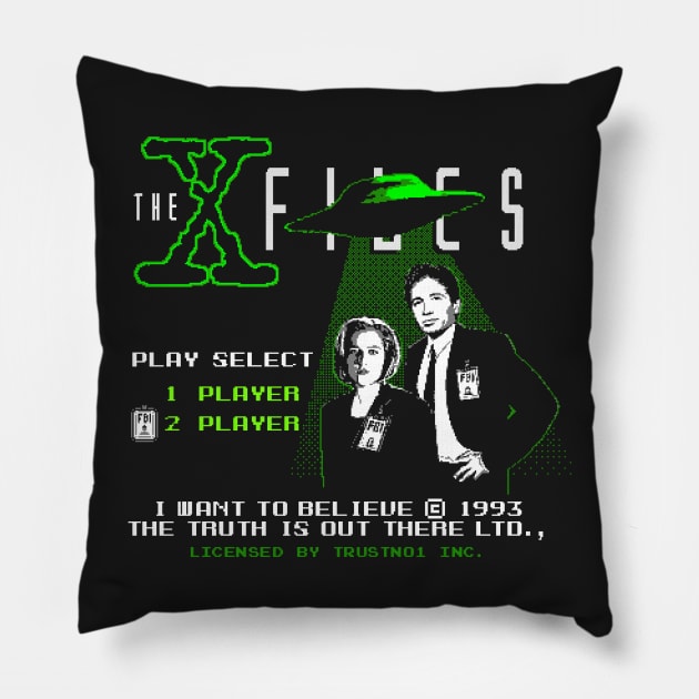 The Truth is 8-bit Pillow by RyanAstle