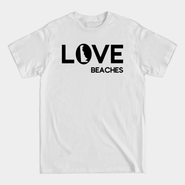 Discover Delaware loves Beaches - Beach - T-Shirt