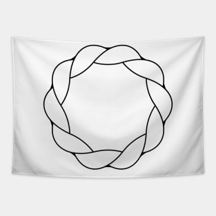 Minimalist Modern Geometric Pattern Organic Abstract Design Tapestry