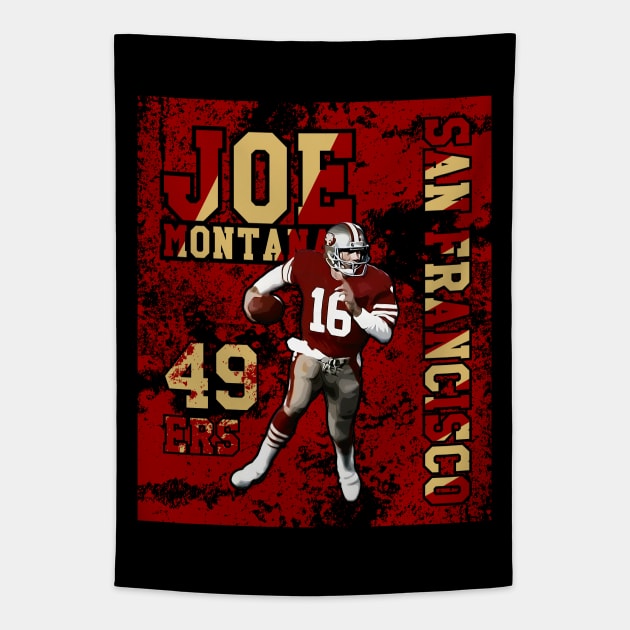 Joe montana || San francisco 49ers Tapestry by Aloenalone