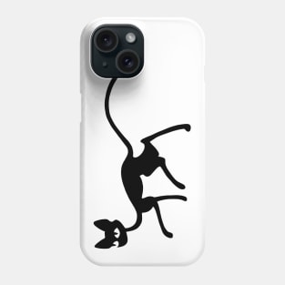 Creepy Black Cat Silhouette Phone Case