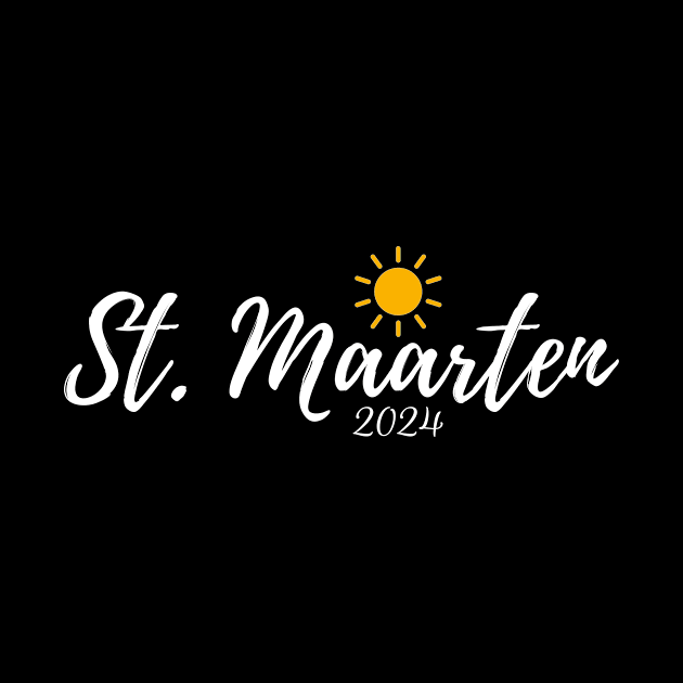 St. Maarten Souvenir Caribbean Sun 2024 Travel Gift by OriginalGiftsIdeas