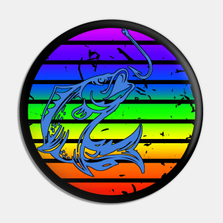 Rainbow Pride Fishing Pin