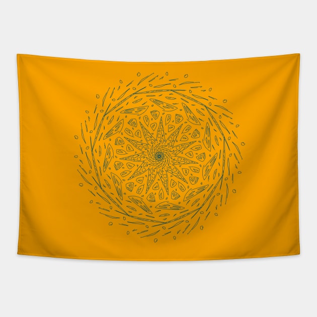 Starfish Spiral Tapestry by PimpFish