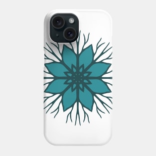 Flower Roots Wreath (Green) Phone Case