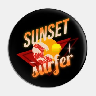 Sunset Surfer Pin