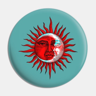 Eclipse Interactive Red&Blue Filter T-Shirt Pin