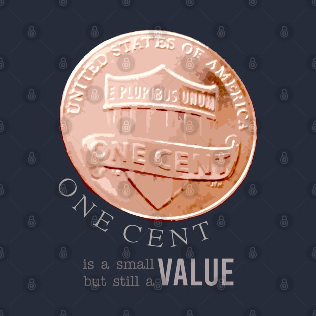 One Cent Coin Value by Markyartshop