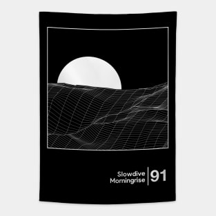 Slowdive - Morningrise / Minimal Style Graphic Design Artowrk Tapestry