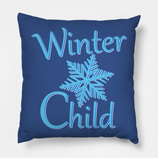 Winter child, season winter Pillow