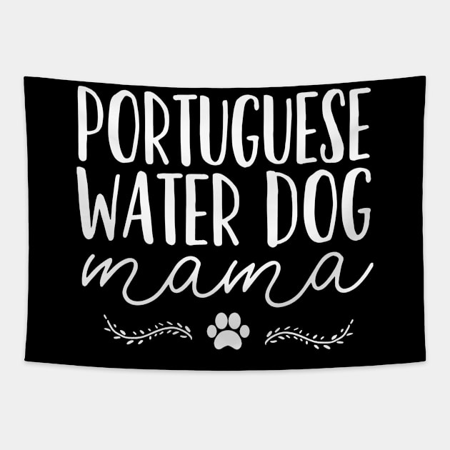 Portuguese Water Dog Dog Mom Tapestry by CreativeGiftShop