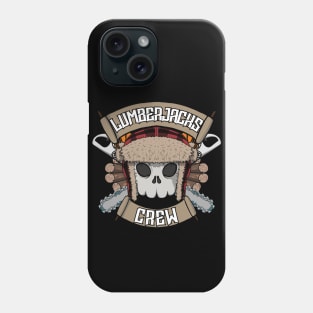 Lumberjacks crew Jolly Roger pirate flag Phone Case