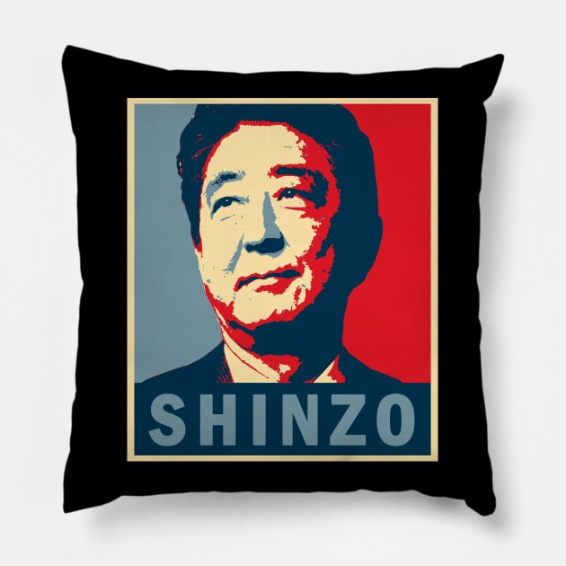 Shinzo Abe Pillow by valentinahramov