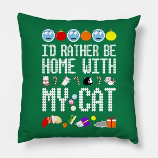 At the Holiday Party Like: I'd Rather Be Home With My Cat Pillow