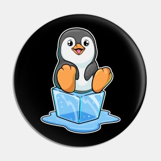 Penguin with Ice cubes Pin