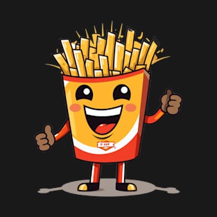 kawaii french fries T-Shirt cute ,potatofood T-Shirt