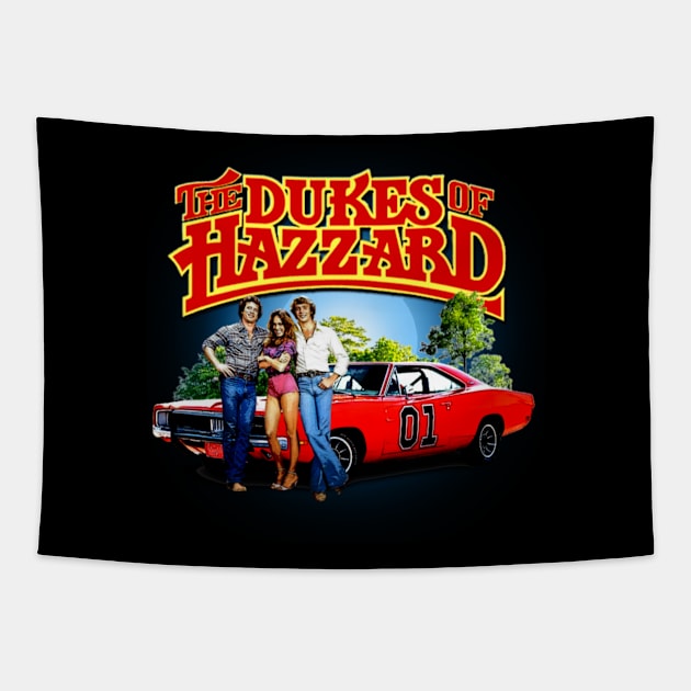 Dukes Of Hazzard Classic Car Tapestry by anyone heart