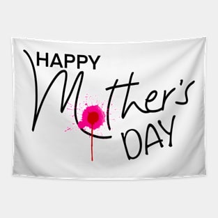 Happy Mother's Day with Flower Tapestry