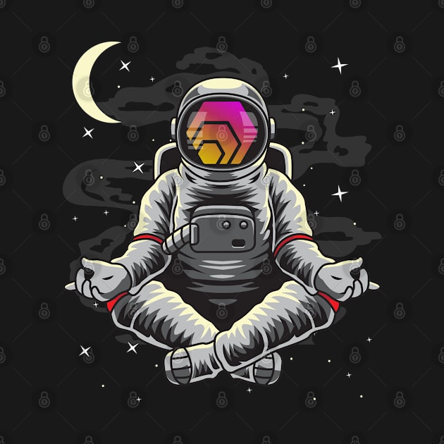 Astronaut Yoga HEX Coin To The Moon Crypto Token Cryptocurrency Wallet Birthday Gift For Men Women Kids by Thingking About