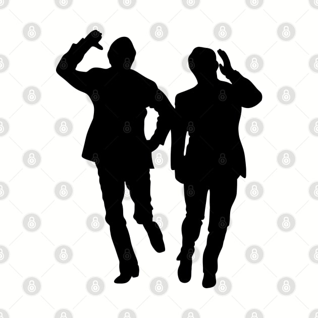 Morecambe and Wise silhouette by Stupiditee