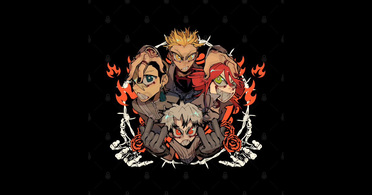 Besto Friendo The Cleaners Team Gachiakuta - Gachiakuta - Sticker ...