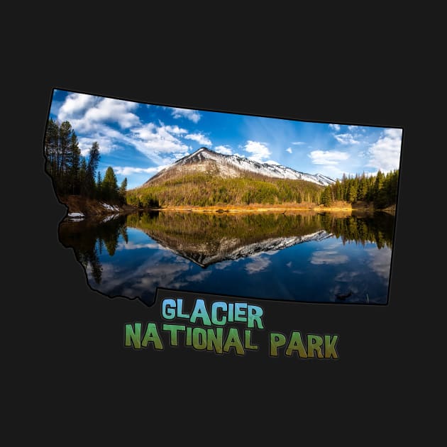 Montana State Outline (Glacier National Park) by gorff