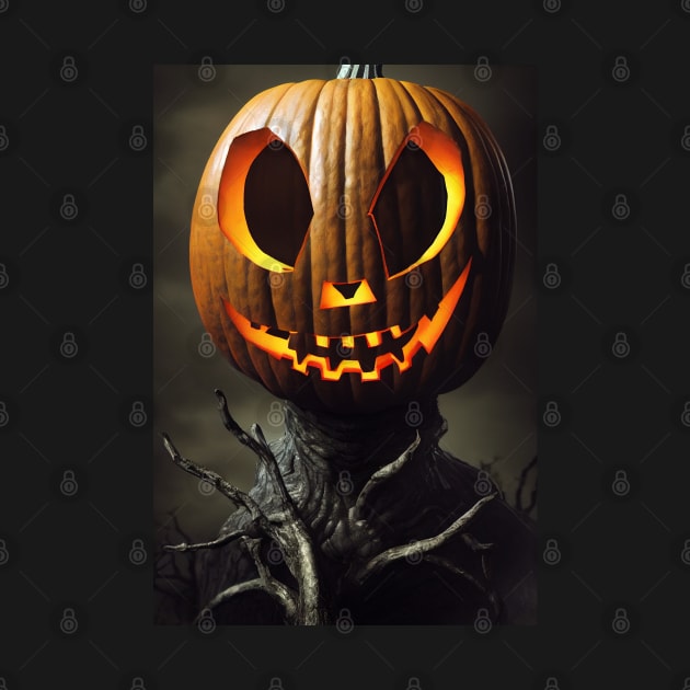 halloween scary pumpkin monster by ai1art