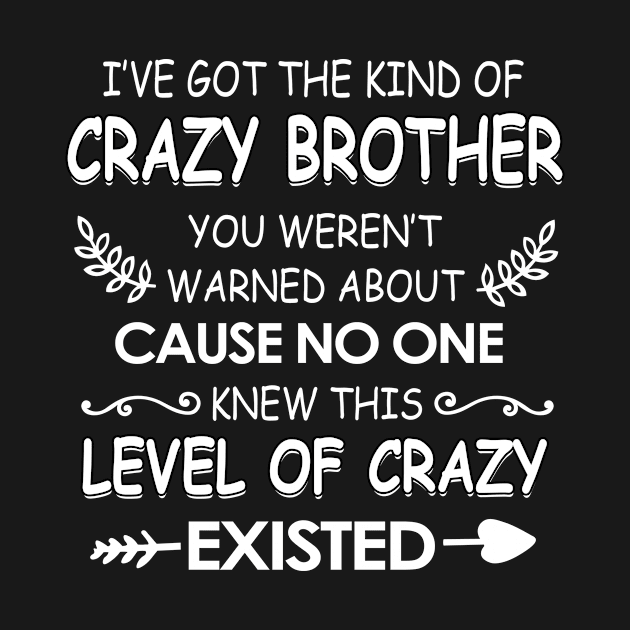 I've got The kind of crazy Brother you weren't cause no one knew by TEEPHILIC