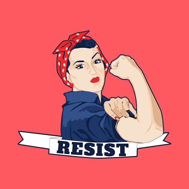 Resist Rosie the Riveter by bubbsnugg