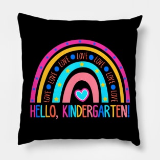 Hello Kindergarten Rainbow Back To School Pillow