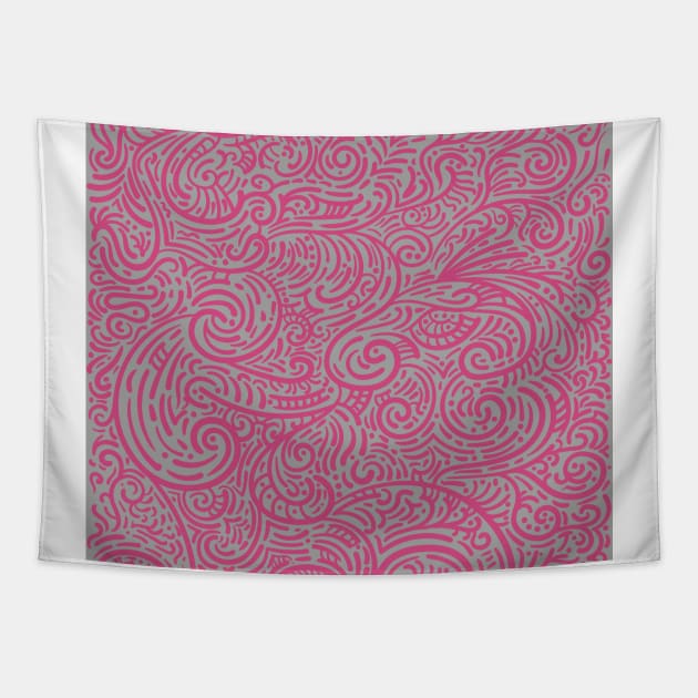 Modern Paisley Pattern Tapestry by Vector Deluxe