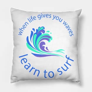 Learn to Surf Pillow