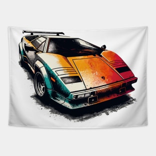 Lamborghini Countach Tapestry